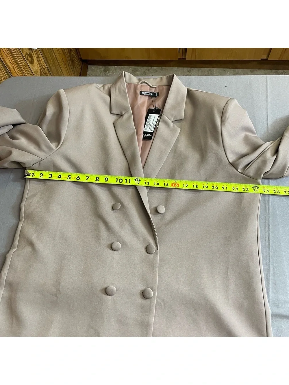 Nasty Gal NWT double breasted boxy oversize blazer 14